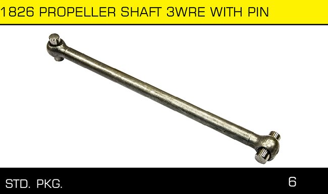 1826 PROPELLER SHAFT 3WRE WITH PIN